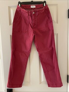 Studio Blue Red Denim Waistband Detail
